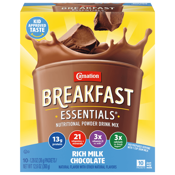 Carnation Breakfast Essentials Nutritional Milk Chocolate Powder Drink Mix