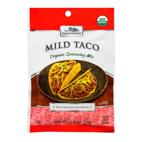The Spice Hunter Seasoning Mix, Organic, Mild Taco