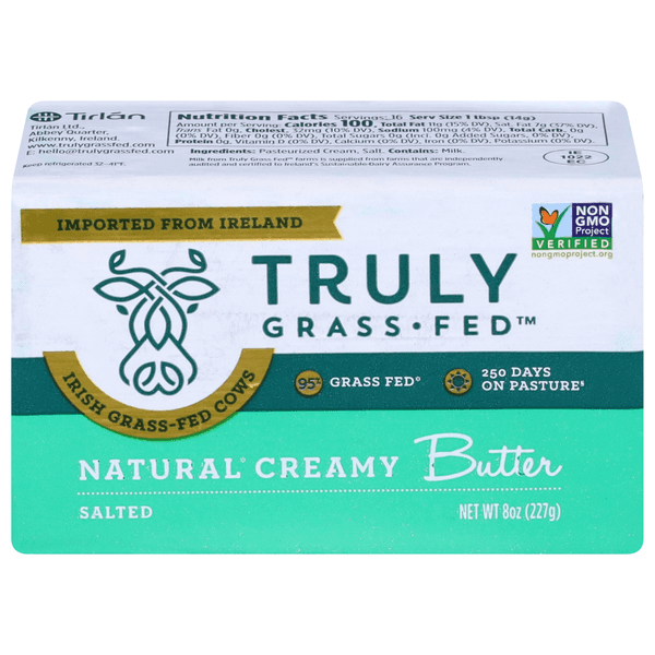 Truly Grass Fed Naturally Creamy Salted Butter