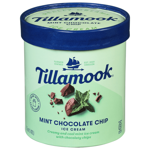 Tillamook Mint Chocolate Chip Ice Cream