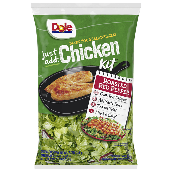 Dole Salad Kit Chicken Roasted Red Pepper