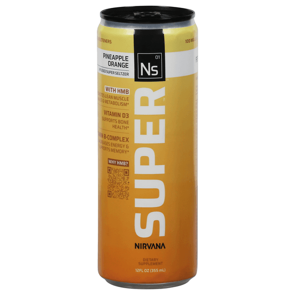 Nirvana Super Pineapple Orange Infused Super Seltzer