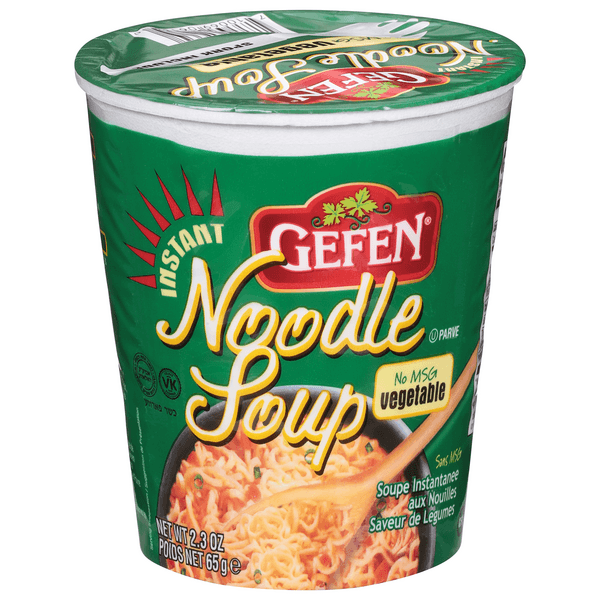 Gefen Soup Noodle Instant Vegetable Fat Free No Msg