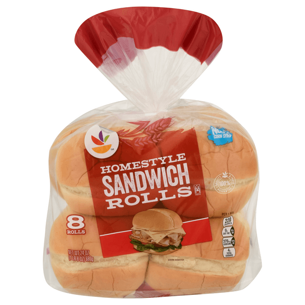 Stop & Shop Homestyle White Sandwich Rolls