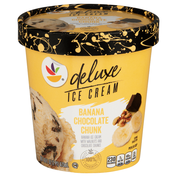 Stop & Shop Deluxe Banana Chocolate Chunk Ice Cream