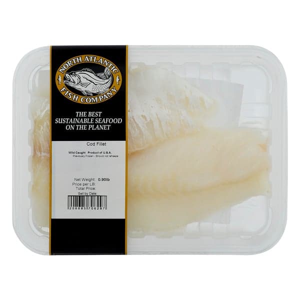 North Atlantic Fish Company Wild Caught Cod Fillet Previously