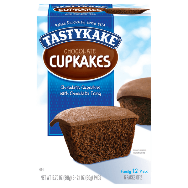 Tastykake Chocolate Cupkakes With Chocolate Icing