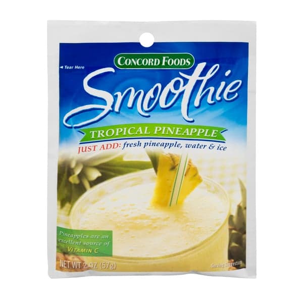 Concord Foods Smoothie Mix Tropical Pineapple