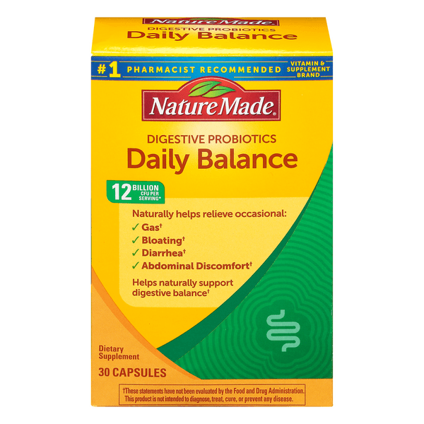 Nature Made Digestive Probiotics Daily Balance Capsules