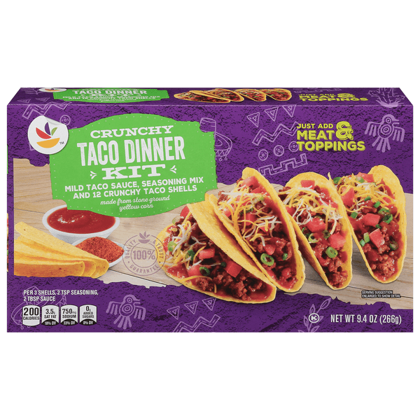 Stop & Shop Crunchy Hard Taco Dinner Kit