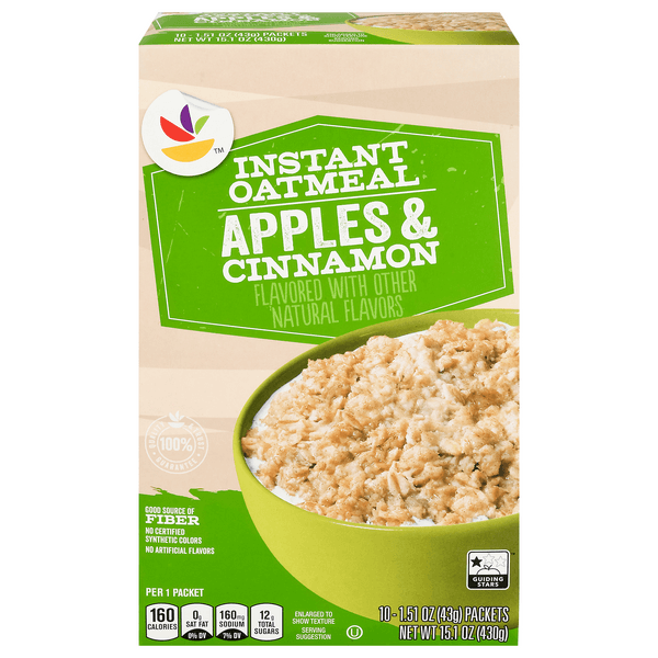 Stop & Shop Instant Oatmeal Apples & Cinnamon
