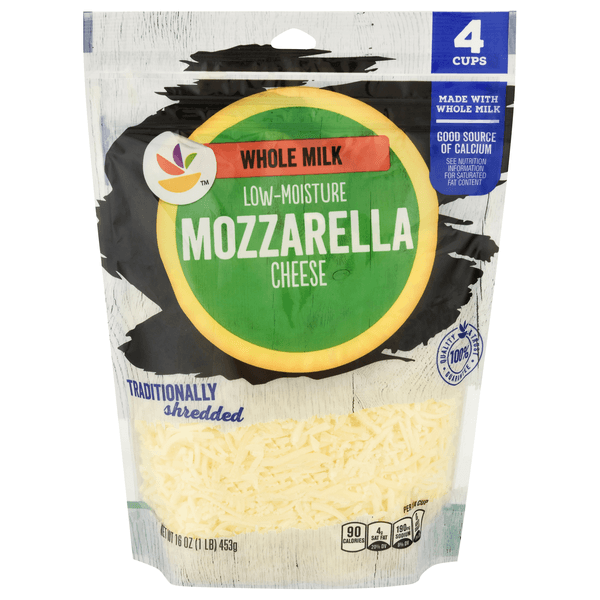 Stop & Shop Whole Milk Shredded Mozzarella Cheese