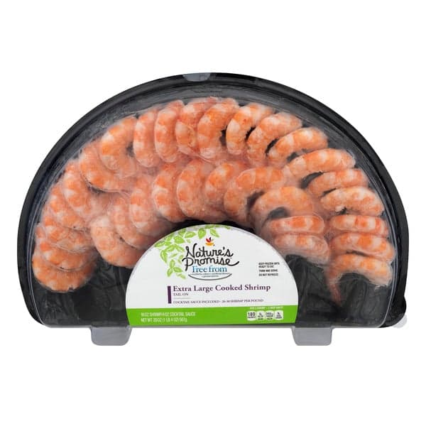 Nature'S Promise Free From Cooked Shrimp Ring Extra Large W/Cocktail Sauce
