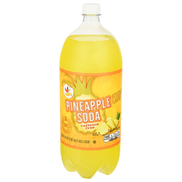 Stop & Shop Pineapple Soda Caffeine Free