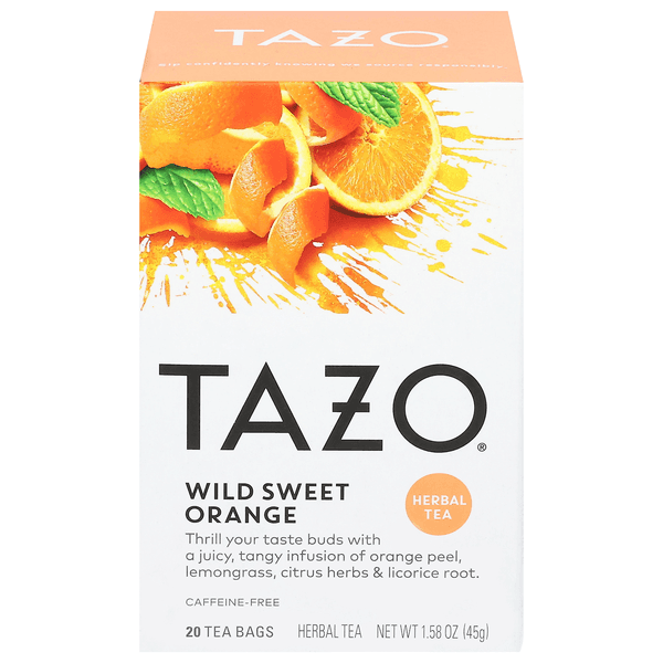 Tazo Wild Sweet Orange Caffeine Free Ferbal Tea