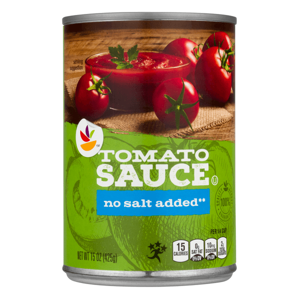 Stop & Shop No Salt Added Tomato Sauce