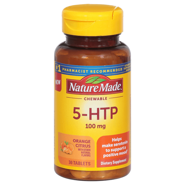 Nature Made 5-Htp Chewable Tablets Orange Citrus