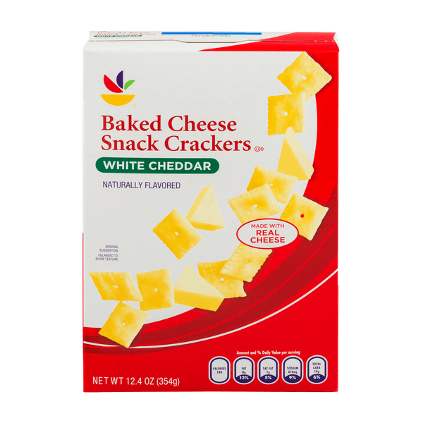 Stop & Shop Baked Snack Crackers White Cheddar
