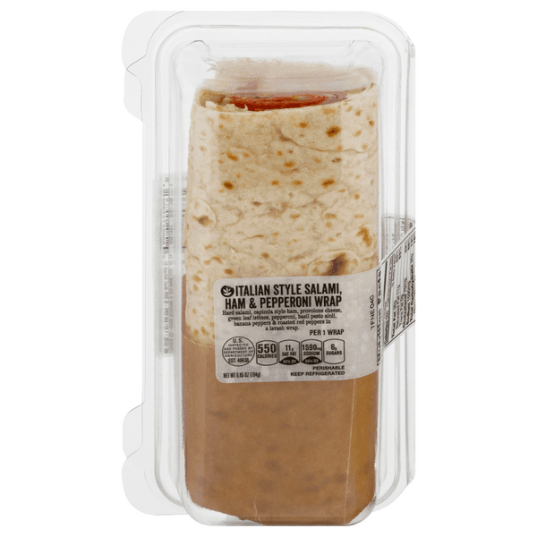 Stop & Shop Deli Sandwich Wrap Italian Style Salami Ham & Pepperoni