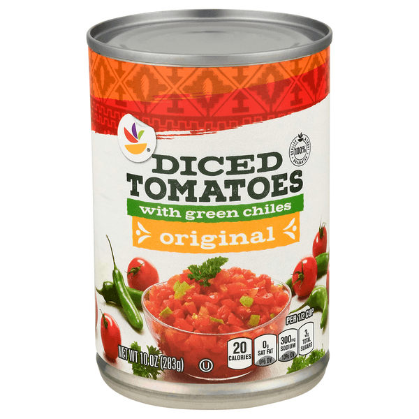 Stop & Shop Tomatoes Diced With Medium Green Chiles