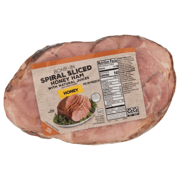 Stop & Shop Spiral Sliced Ham Half Cured Bone-In Brown Sugar Fully Cooked