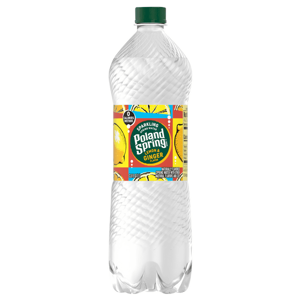 Poland Spring Sparkling Water Lemon Ginger