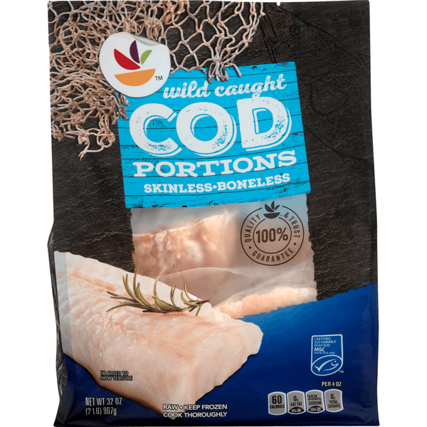 Stop & Shop Wild Caught Boneless Skinless Cod Portions