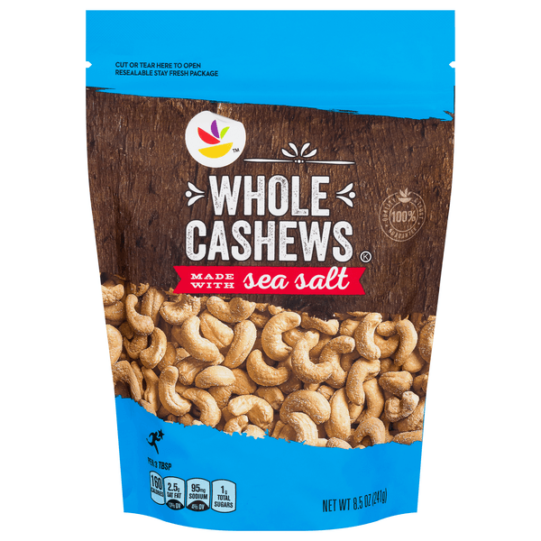 Stop & Shop Cashews Whole Made With Sea Salt