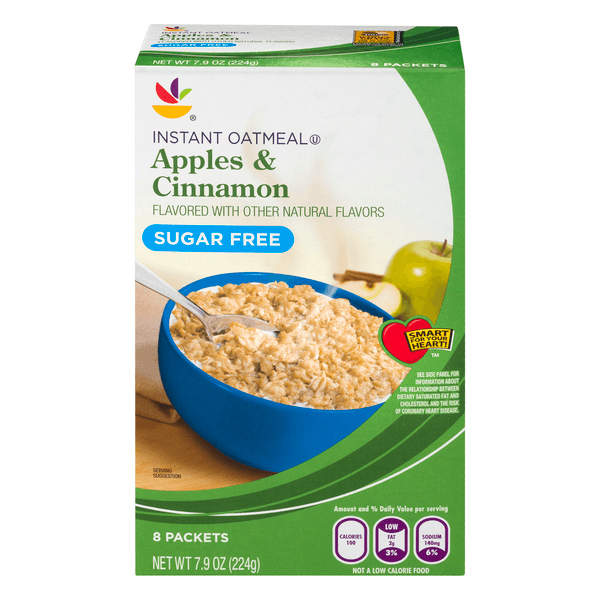 Stop & Shop Instant Oatmeal Apples & Cinnamon Sugar Free