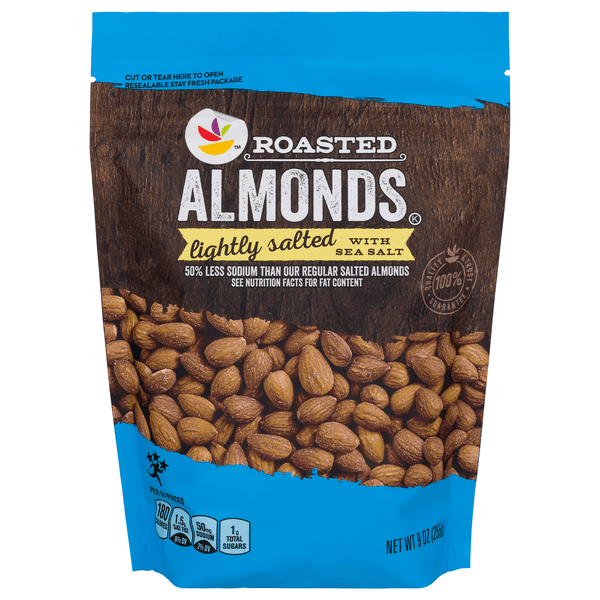 Stop & Shop Roasted Almonds Lightly Salted With Sea Salt
