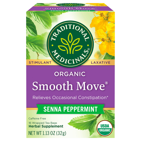 Traditional Medicinals Organic Smooth Move Senna Peppermint Herbal