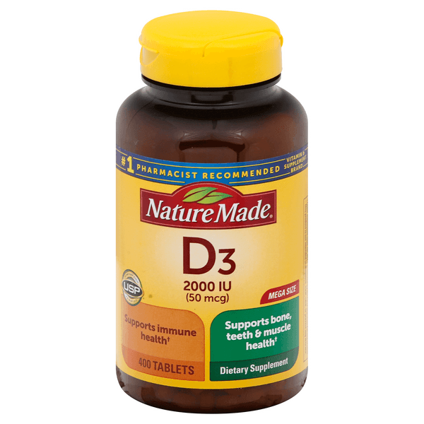Nature Made Vitamin D3 2000 Iu Dietary Supplement