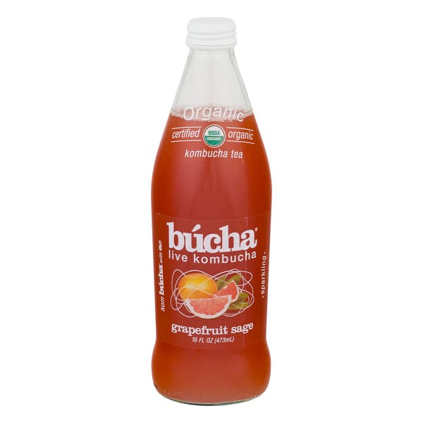 Bucha Organic Live Kombucha Grapefruit Sage