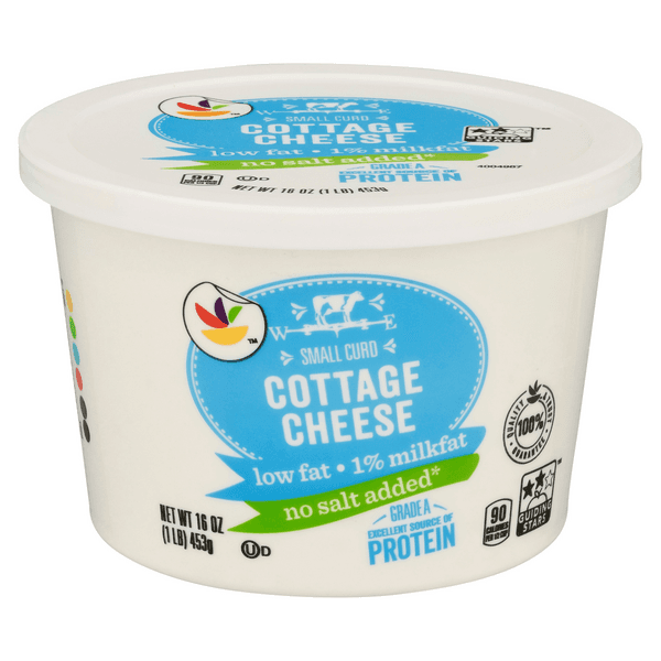 Stop & Shop Cottage Cheese Small Curd Low Fat 1% Milkfat No Salt Added