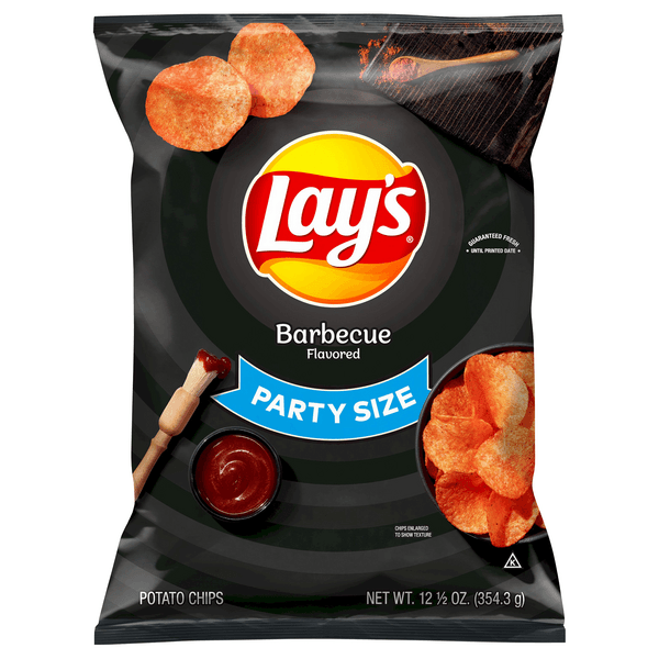 Lays Potato Chips Barbecue Party Size