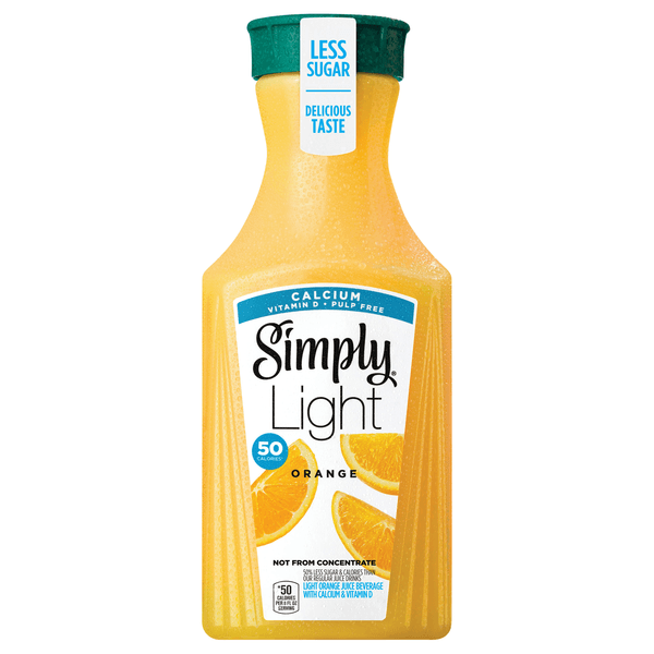 Simply Orange Light Juice Pulp Free With Calcium & Vitamin D