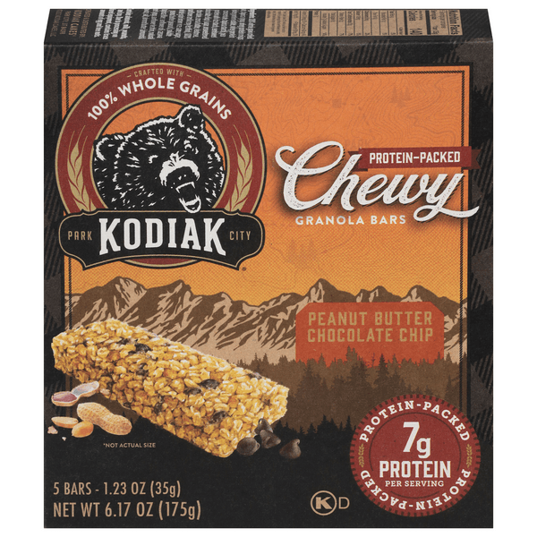 Kodiak Chewy Granola Bars Peanut Butter Chocolate Chip