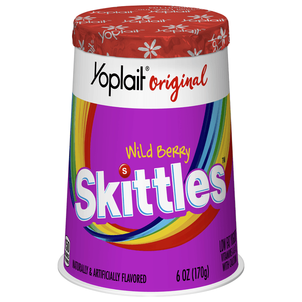Yoplait Original Yogurt Skittles Wild Berry Low Fat
