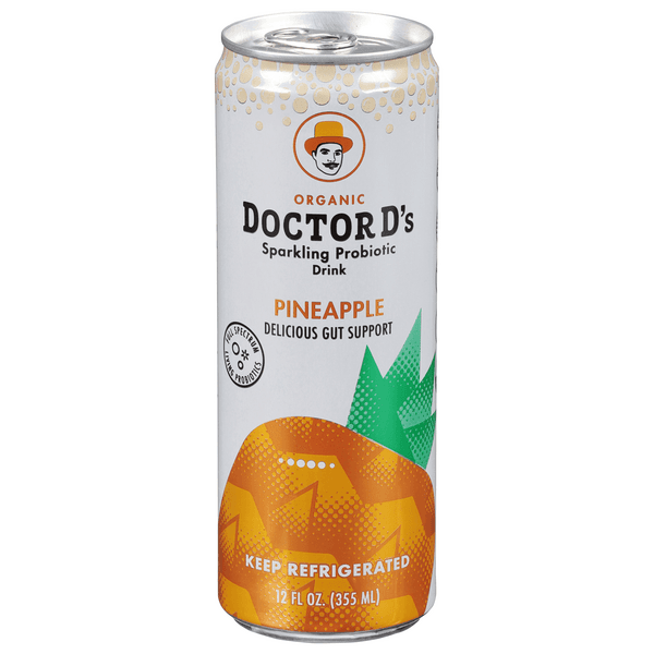 Doctor D'S Sparkling Pineapple Probiotic Drink