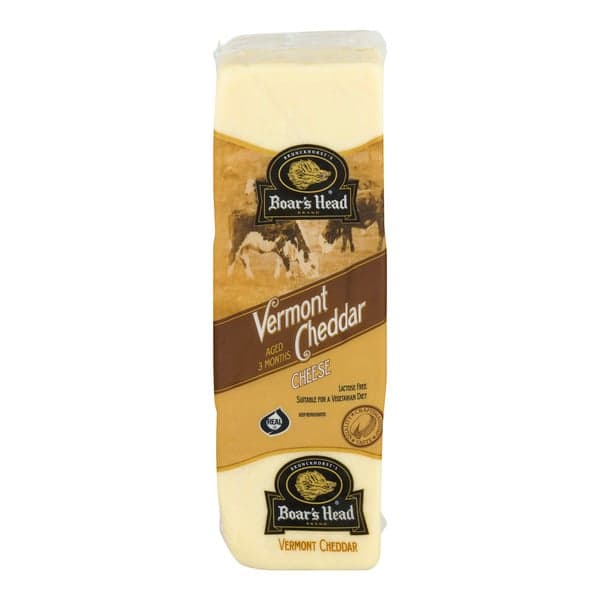 Boar'S Head Deli Vermont Cheddar Cheese White (Regular Sliced