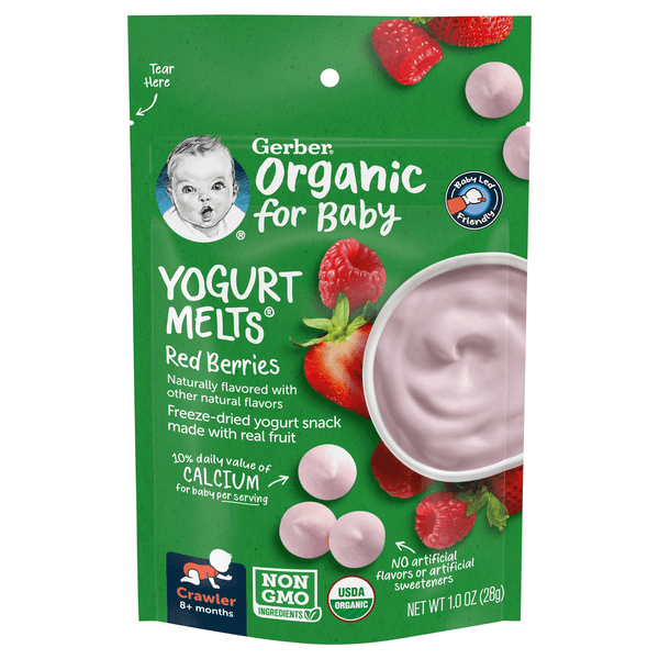 Gerber Yogurt Melts Red Berries Freeze-Dried Organic