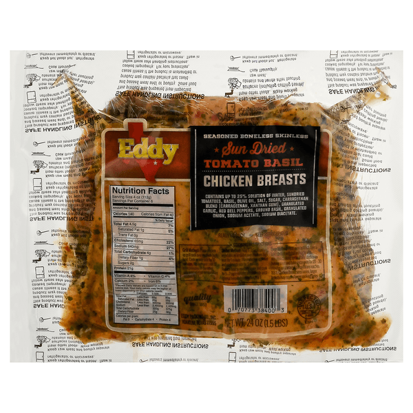 Eddy Sun Dried Tomato Basil Chicken Breasts