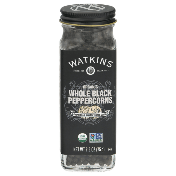 Watkins Whole Black Peppercorns Organic