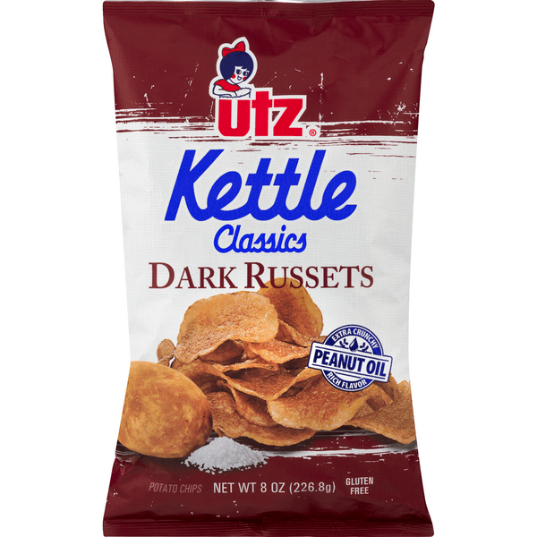 Utz Potato Chips Kettle Classics Gourmet Dark Russets