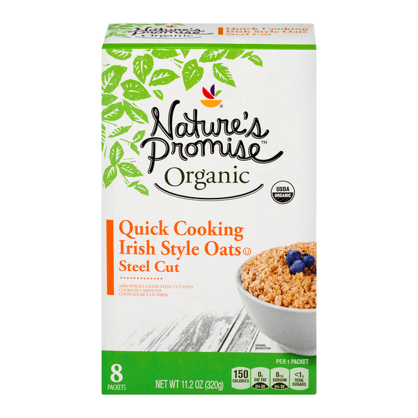 Nature'S Promise Organic Quick Cooking Steel Cut Oats Irish Style