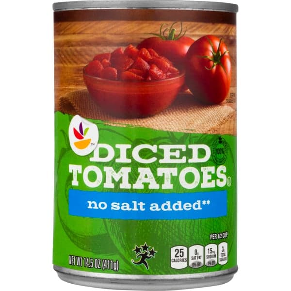 Stop & Shop Diced Tomatoes No Salt Added