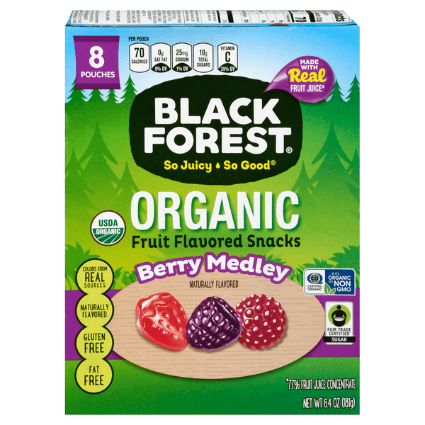 Black Forest Organic Fruit Flavored Snacks Berry Medley