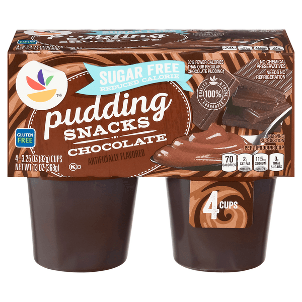 Stop & Shop Pudding Snacks Chocolate Sugar Free