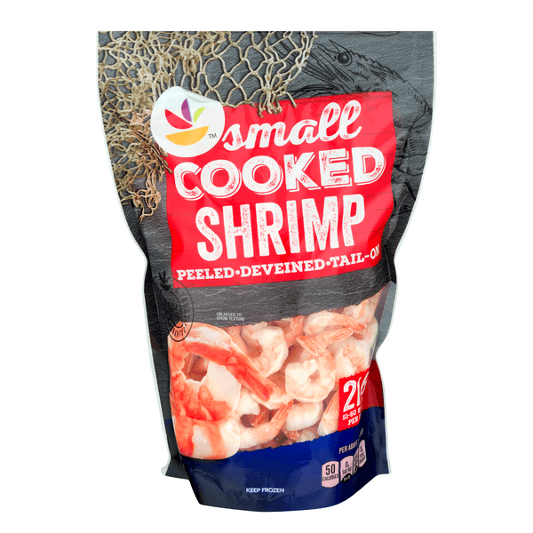 Our Brand Cooked Shrimp Tail-On Small - 51- Per