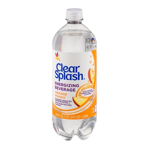 Giant Clear Splash Sparkling Water Beverage Orange Mango